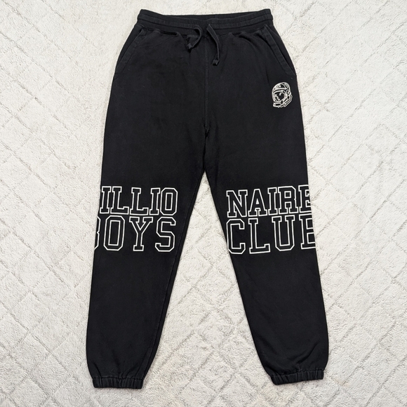 Billionaire Boys Club Sweatpants Mens L Black BB Academic Graphic Street Cotton